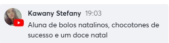 Depoimento de aluna 2 sobre os cursos da Laís Sena